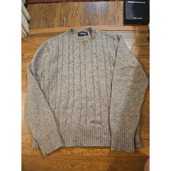 Vintage Kuppenheimer Grandpa Speckled Sweater Mens Large Wool Blend Made in USA - Picture 1 of 5